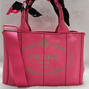 Prada Vibrant Pink Tote Bag